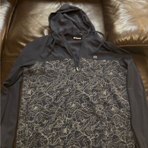 Travis Mathew Quarter Zip Floral Hoodie